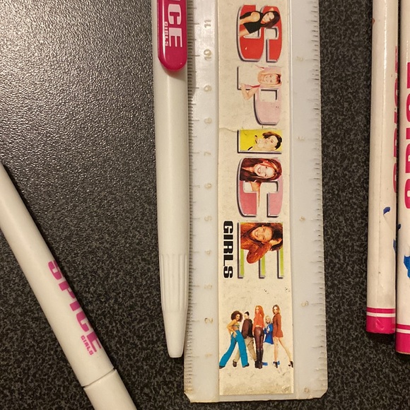 90s y2k spice girls pencil case, autograph book, ruler, pens - Picture 4 of 5